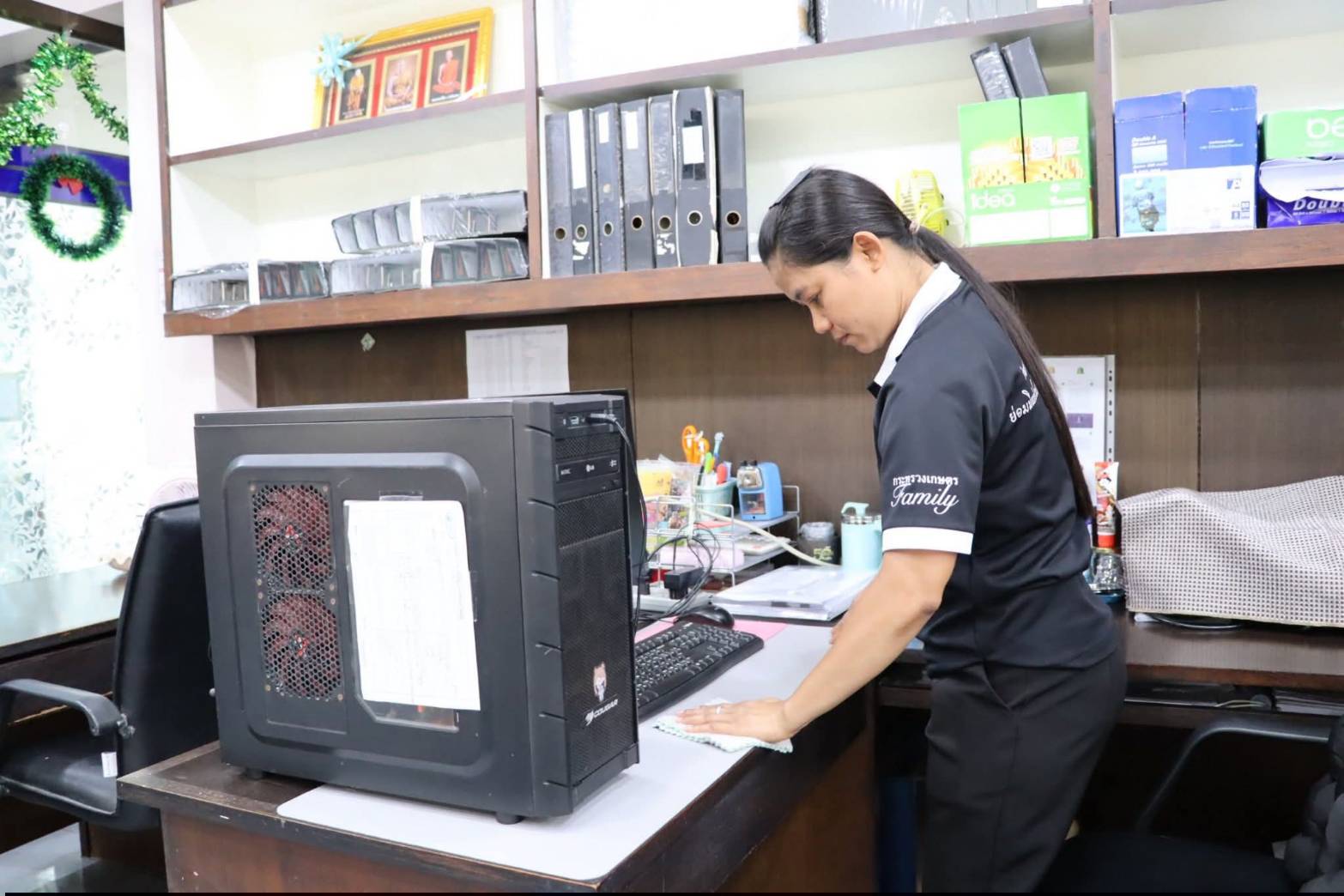 title - ศูนย์ส่งเสริมและพัฒนาอาชีพเสริมนอกภาคการเกษตร (ศพส.) จัดกิจกรรม 5 ส. เนื่องในโอกาสวันเฉลิมพระชนมพรรษา สมเด็จพระนางเจ้าสุทิดา พัชรสุธาพิมลลักษณ พระบรมราชินี